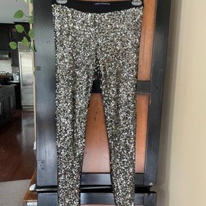 French Connection Sequined Leggings M